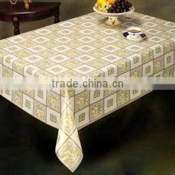 2013 westerm hot cream-coloured plaid pe table cloth or bath cloth