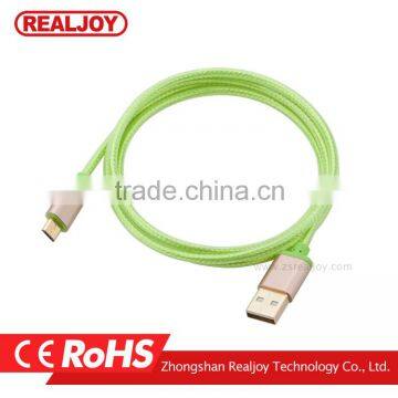 New 0.2m/1m/2m/3m Sample Order Mix Color Zinc Alloy Smartphone Braided Charging Data Micro 2.0 Usb Cable photo-5