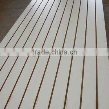 Best quality 1220 x 2440 x 18mm slotted melamine mdf board