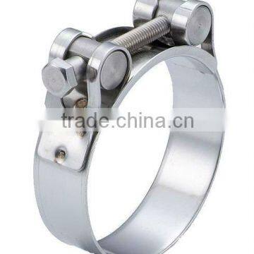 Unitary hose clamp