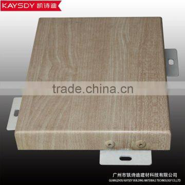 exquisite workmanship aluminum veneer panel wooden grain