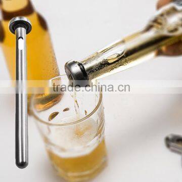 Stainless Steel Beer Chill Stick Wine Chiller Cooler Rod In Bottle Pourer Cool