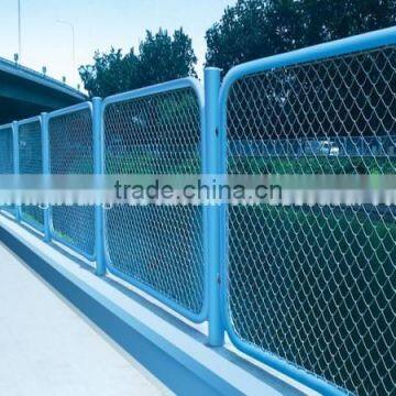 2015 hot sale chain link wire mesh PVC coated chain link fence from Anping factory