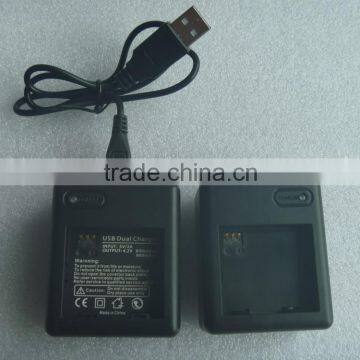 USB Dual Port Battery Charger for Xiaomi Yi action camera Xiaoyi accessories Xiaomi camera