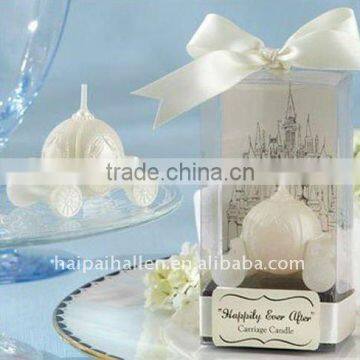 European pumpkin car shaped wedding candles