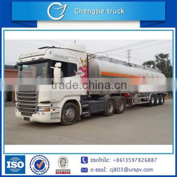 New design for customized hot sale aluminum alloy air suspension BPW tri-axle oil semi trailer,fuel semi trailer truck