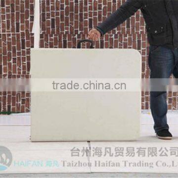 High Durable183cm Thicken Panel Adjustable Plastic Office Table for Meeting/hot Sell Office Plastic Folding Meeting Study Table photo-3