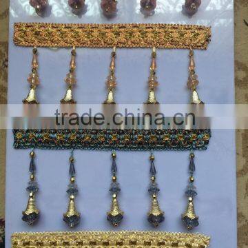 [YZLACE] Tassels Lace Curtains Wholesale 10093
