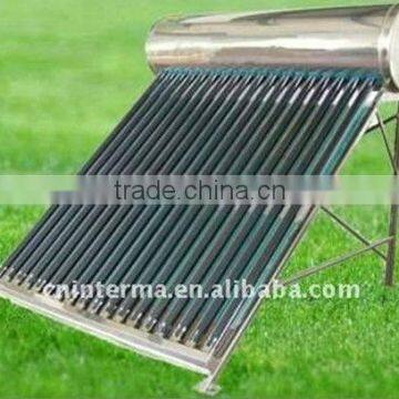 renewable energy solar water heater stainless steel