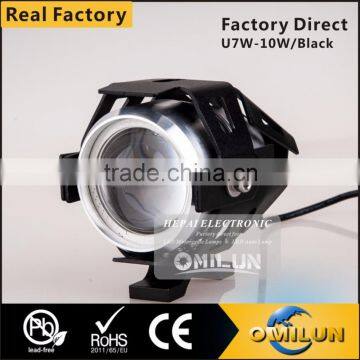 Top sale U7 Angel Eye LED motorcycle headlight with 12 warranty months