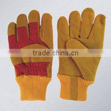 Cow Split Leather Palm Work Glove