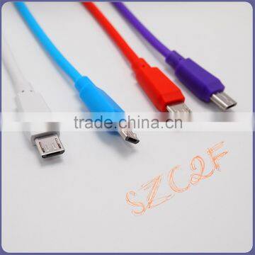 Wholesale Cheap Noodle Cell Mobile Charger Cable for Samsung Mirco USB Data Cable High Speed