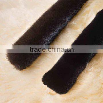 Wholesale Popular Mink Standing Fur Collar for Mens Down Coat