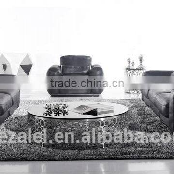 Modern Stainless Steel Hollw Sofa Table Snack Table