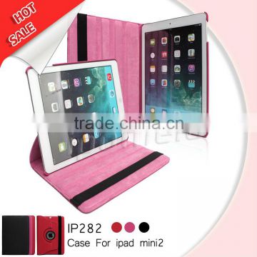 Hot sale PU rotating leather cases for Apple ipad 5/air tablet case