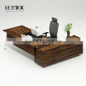Luxury Wooden Executive Office Desk With Metal Frame photo-4