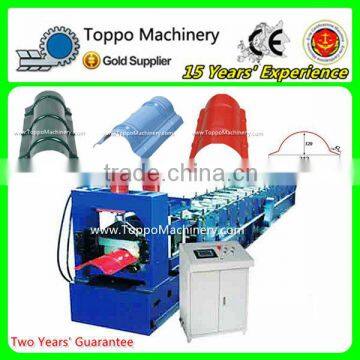 Aluminum Metal Roof Ridge Cap Roll Forming Machine