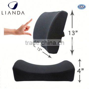 natural lumbar support cushion,slow rebound back cushion,car back rest cushion