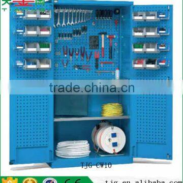 TJG-CW10 Taiwan Industrial Storage Cabinets Steel Metal Structure With 2 Doors For Garage Factory