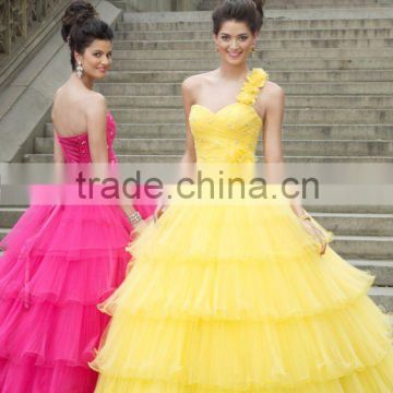 Style M87068 sweetheart beaded mesh cascade ball gown Quinceanera dress