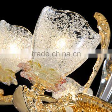 Professional lyrics hand blown glass wedding decoration crystal chandelier