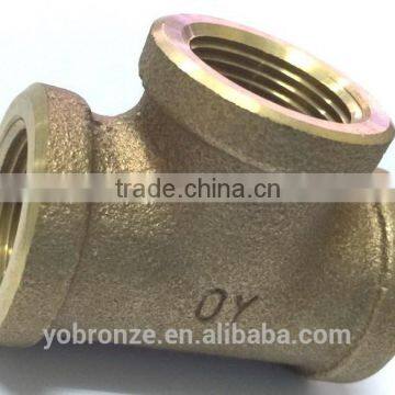 100% leakage testing from Taiwan bronze and brass tee fittings