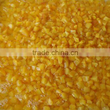 Organic canned fruit OEM brand canned peach dices