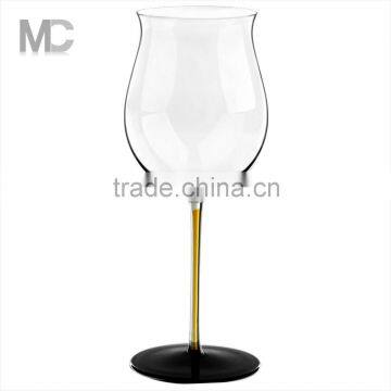 Decorated Clear Crystal Wine Glass for Wedding and Events photo-3