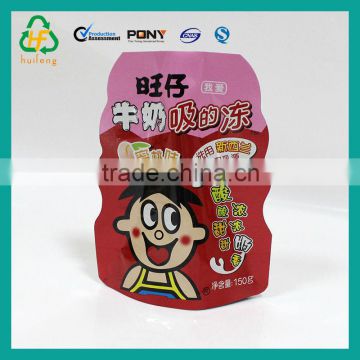 OEM manufacturer irregular shaped plastic bag for milk