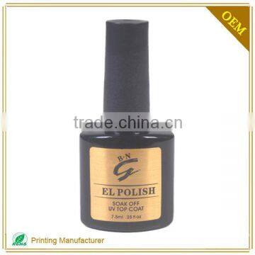 Clear Cheap Custom Metal Perfum Bottle Labels Printing photo-2