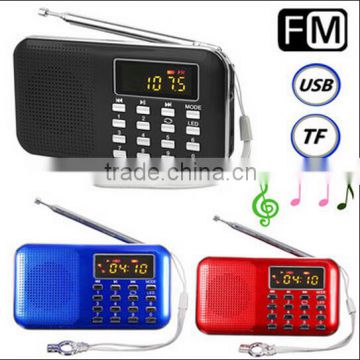 Mini Portable LCD Digital FM Radio Speaker / USB TF Card Mp3 Music Player / mp3 fm radio player