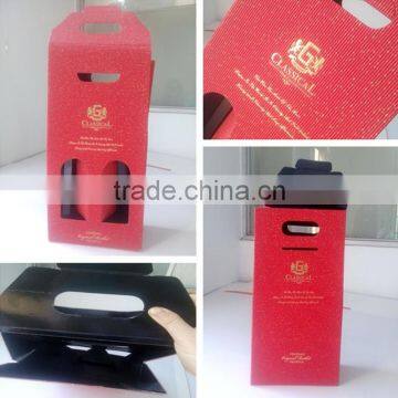 Custom Design 2 Bottle Wine Packaging Box