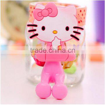 Wholesale Catoon Wall Mounted Silicone Suction Cup Toothbrush Holder photo-4