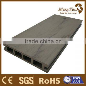 wood plastic composite grooved composite decking board