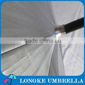 8 Panels Navy Color and Grey Color Auto Open Golf Umbrella photo-3