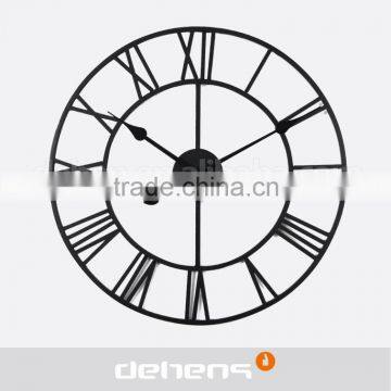 DEHENG 20 Inch Big Size Iron Outdoor Floor Wall Clock photo-2