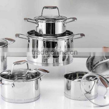 8Pcs Stainless Steel Cookware With ss Knob