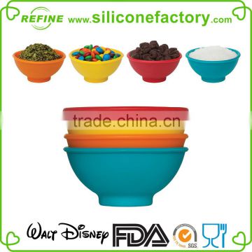 Set of 4 mini Silicone Pinch Mixing Bowl