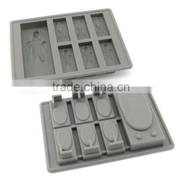 FDA Food Grade Non Stick Bpa Free Wars Lego Star Silicone Chocolate Molds Cartoon Wholesale photo-4