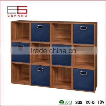 Home Folding TNT Fabric Storage Cubes Baskets With Metail Ring