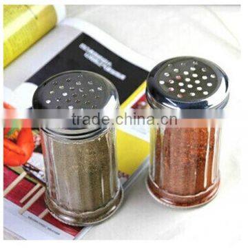 Glass Spice Bottle With Metal Hole Lid photo-2