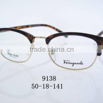 2016 New stylish metal speculate eyeglass old style 9138