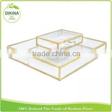 Laser Cut Small Ornate Wishes Jewelry Album Case With Magnetic Closure , Nautical Favor Indian Gold Wedding Gift Boxes photo-5