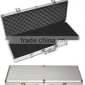 500 aluminum poker chips case