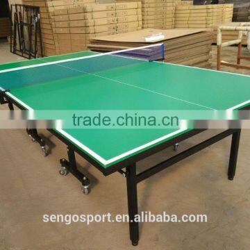 Green pingpong table set/team sports table/removable table tennis table