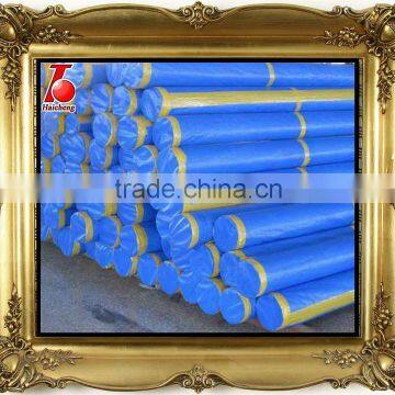 pe tarpaulin rolling tarp Blue 150GSM, waterproof tarp