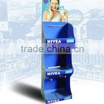 Cardboard Roll up Display Stand for Facial Cleanser