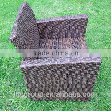 Rattan garden furniture with comfortable seat feeling