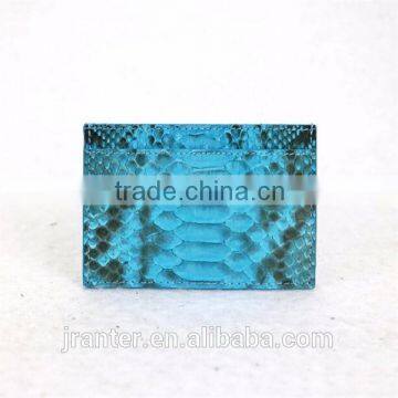 Promotional Customized Credit Card Holder Real Python Leather Business Card Holder