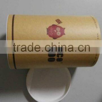 Customized kraft paper tube with lid